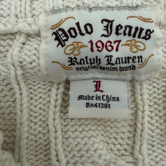 Women's Polo RL jeans Cable Knit Sweater - Picture 4 of 8